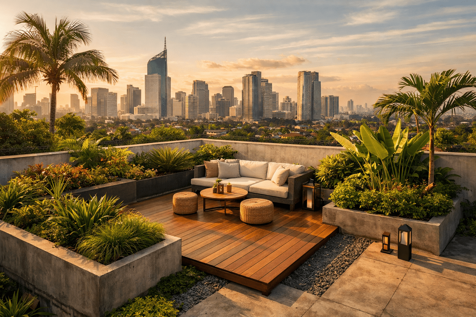 Rahasia Atap Datar Jadi Rooftop Garden, Ini 5 Langkahnya