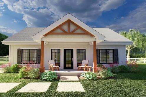 Desain Rumah 1 Lantai yang Sederhana dan Cozy