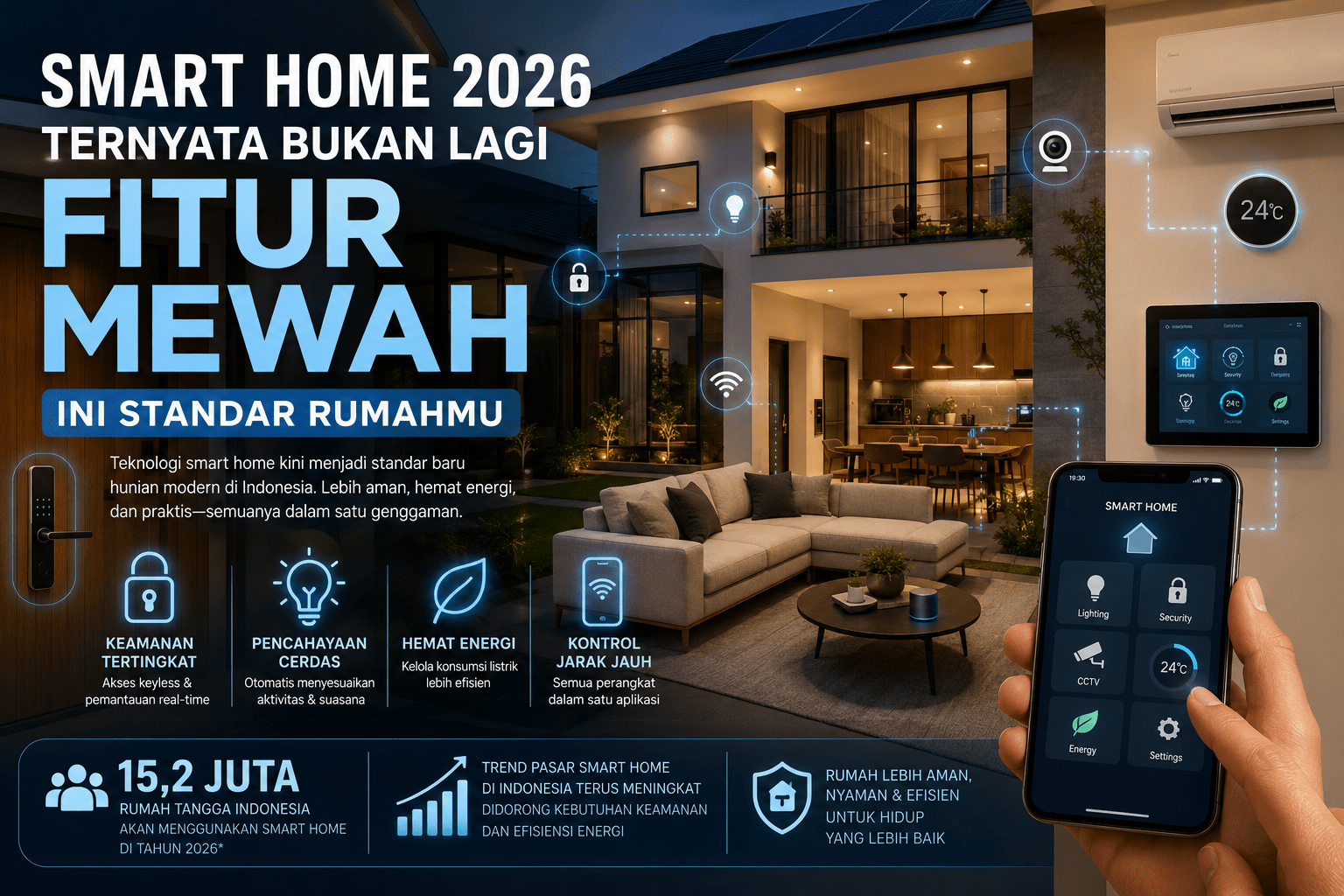 Smart Home 2026 Ternyata Bukan Lagi Fitur Mewah, Ini Standar Rumahmu