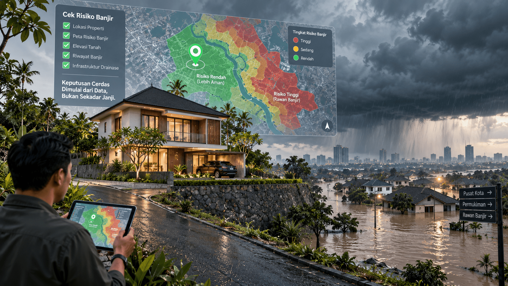Lokasi Bebas Banjir Jadi Pertimbangan Utama Pembeli Rumah