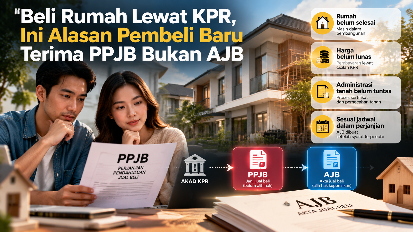 Beli Rumah Lewat KPR, Ini Alasan Pembeli Baru Terima PPJB Bukan AJB